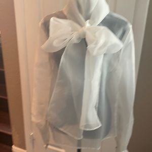 COPY - A white sheer women’s blouse size large